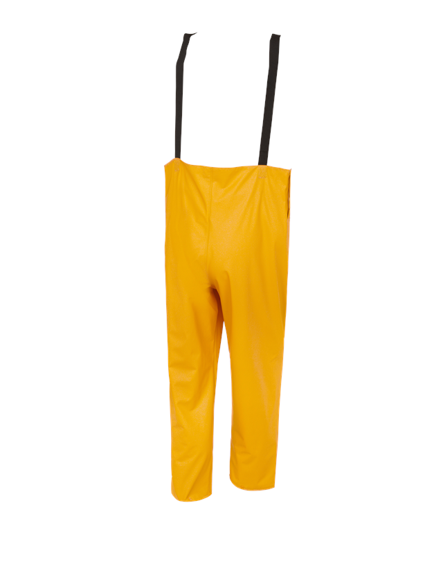 Work Trousers: Flexi-Stretch bib and brace + yellow 1
