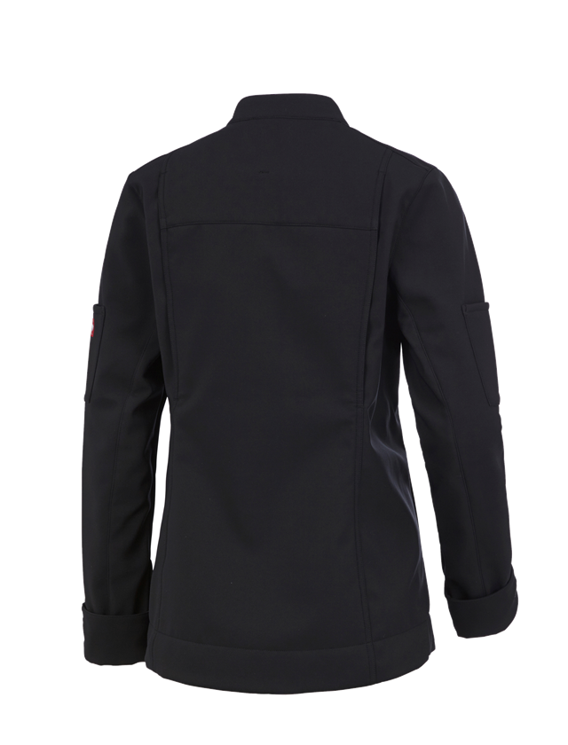 Work Jackets: Softshell jacket e.s.fusion, ladies' + black 1