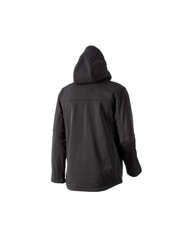 Work Jackets: Softshell hooded jacket Aspen + black 3
