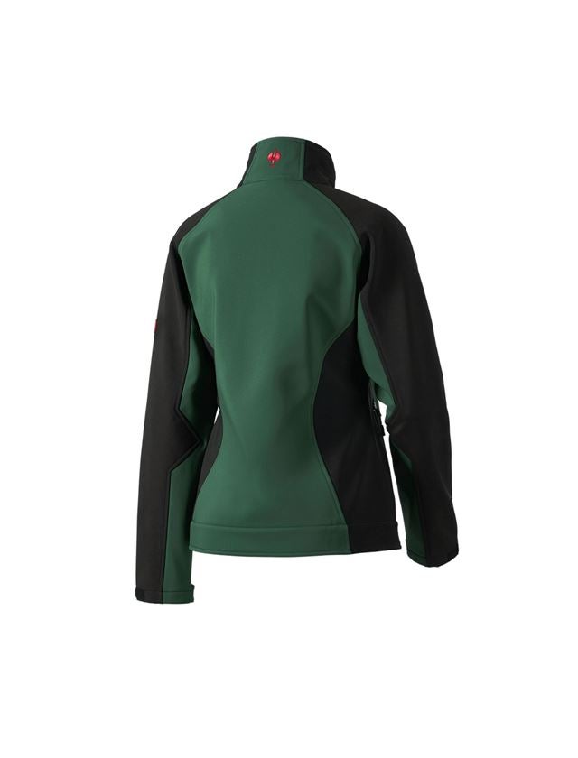 Work Jackets: Ladies' softshell jacket dryplexx® softlight + green/black 3