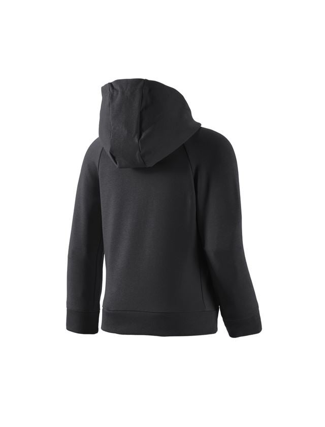 Topics: e.s. Hoody sweatjacket cotton stretch, children’s + black 1