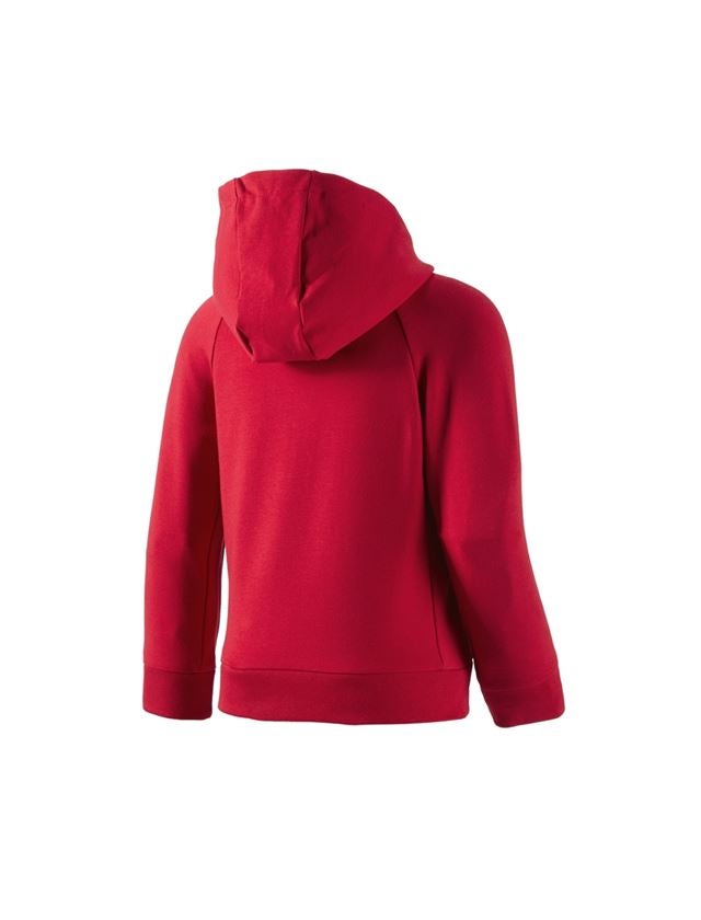 Topics: e.s. Hoody sweatjacket cotton stretch, children’s + fiery red 1