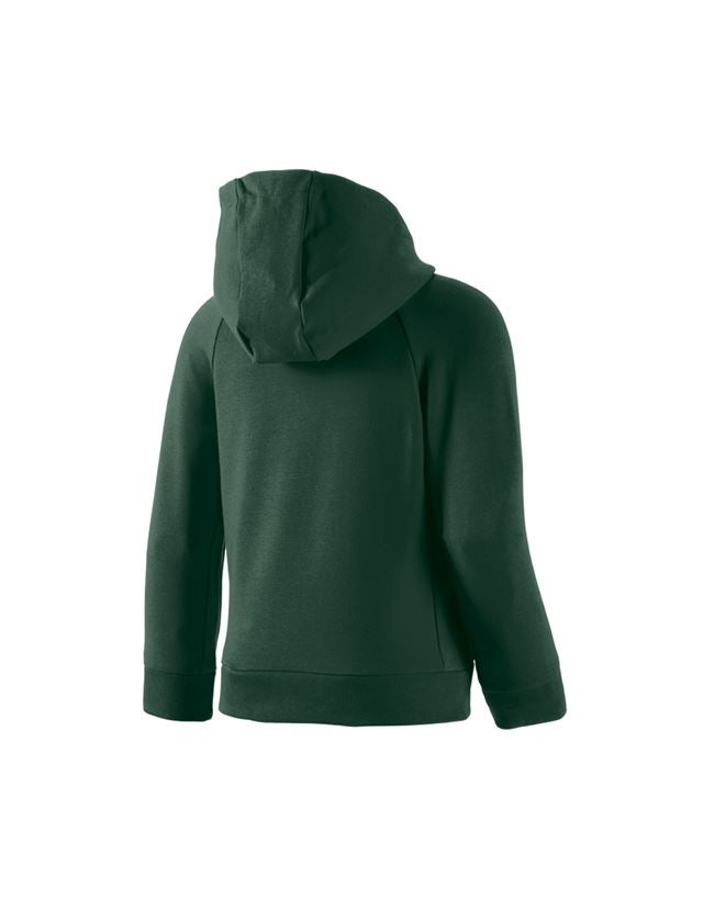 T-Shirts, Pullover & Skjorter: e.s. Hoody sweatjakke cotton stretch, børn + grøn 3