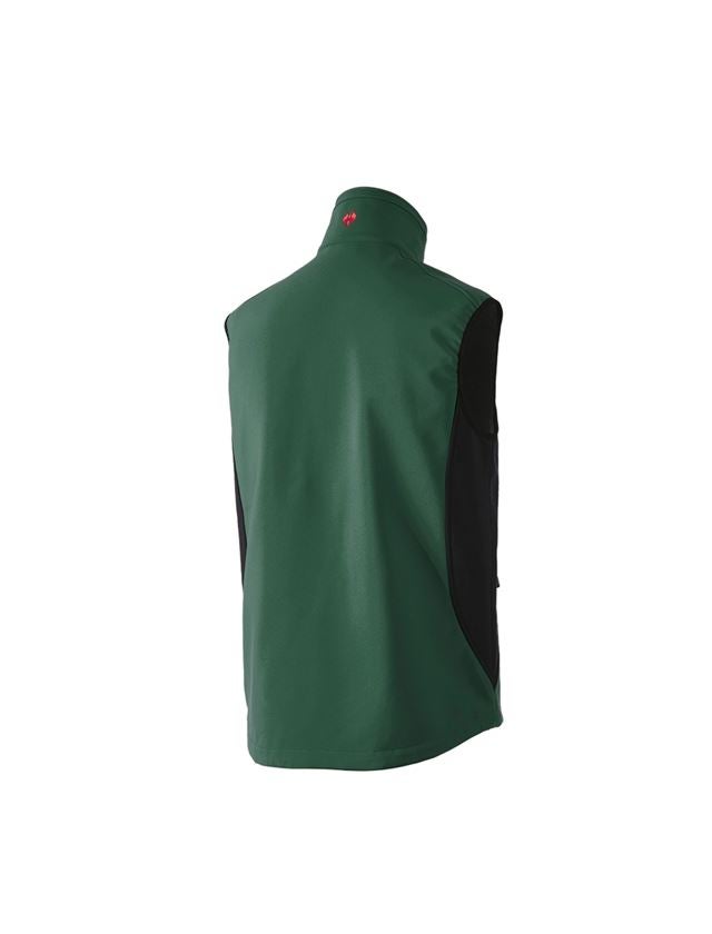 Work Body Warmer: Softshell bodywarmer dryplexx® softlight + green/black 3