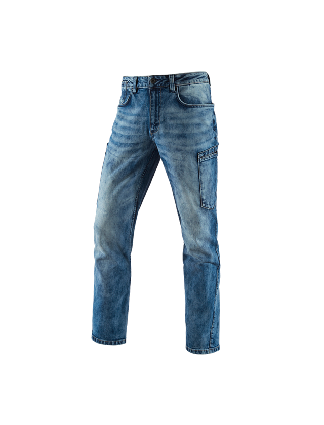 Emner: e.s. jeans med 7 lommer + lightwashed