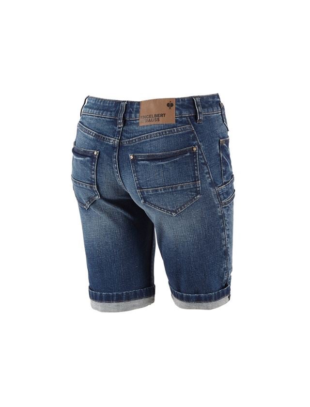 Arbejdsbukser: e.s. jeans shorts med 7 lommer, damer + stonewashed 1