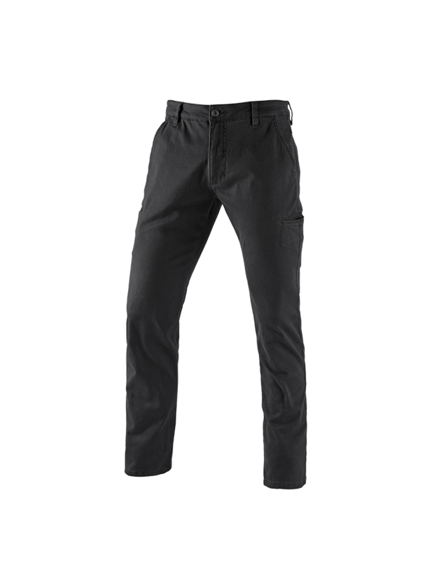 Work Trousers: e.s. Trousers Chino, men's + black