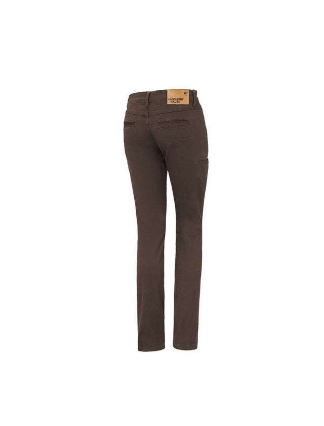 Work Trousers: e.s. Trousers  Chino, ladies' + chestnut 1