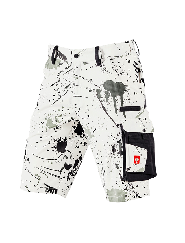 Arbejdsbukser: e.s. shorts Painter + hvid/grafit 2