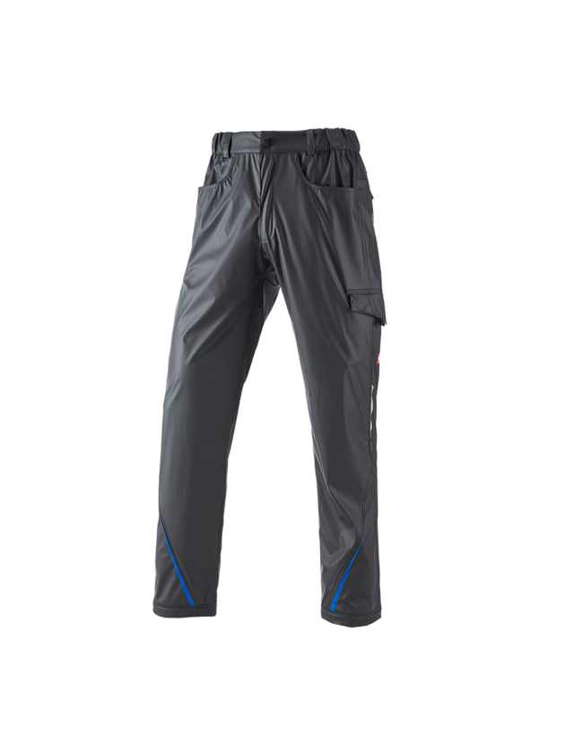 Work Trousers: Rain trousers e.s.motion 2020 superflex + graphite/gentian blue 1