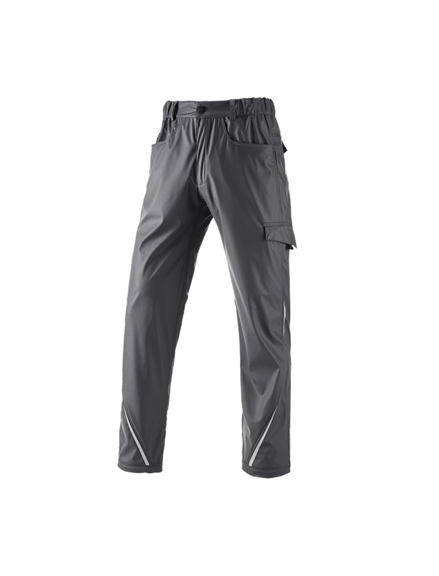 Work Trousers: Rain trousers e.s.motion 2020 superflex + anthracite/platinum 2