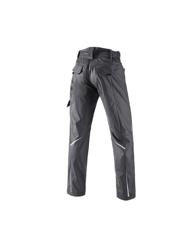 Work Trousers: Rain trousers e.s.motion 2020 superflex + anthracite/platinum 3