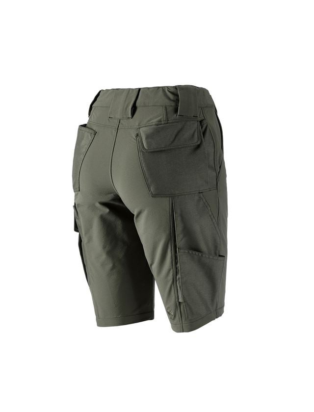Work Trousers: Functional short e.s.dynashield solid, ladies' + thyme 1