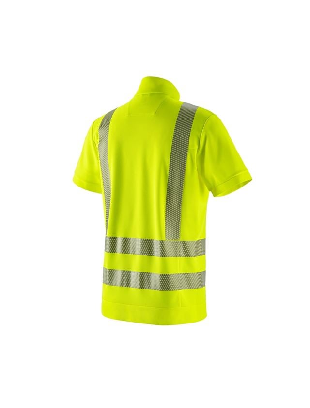 T-Shirts, Pullover & Skjorter: e.s. advarselsfunktion ZIP-T-shirt UV + advarselsgul 1