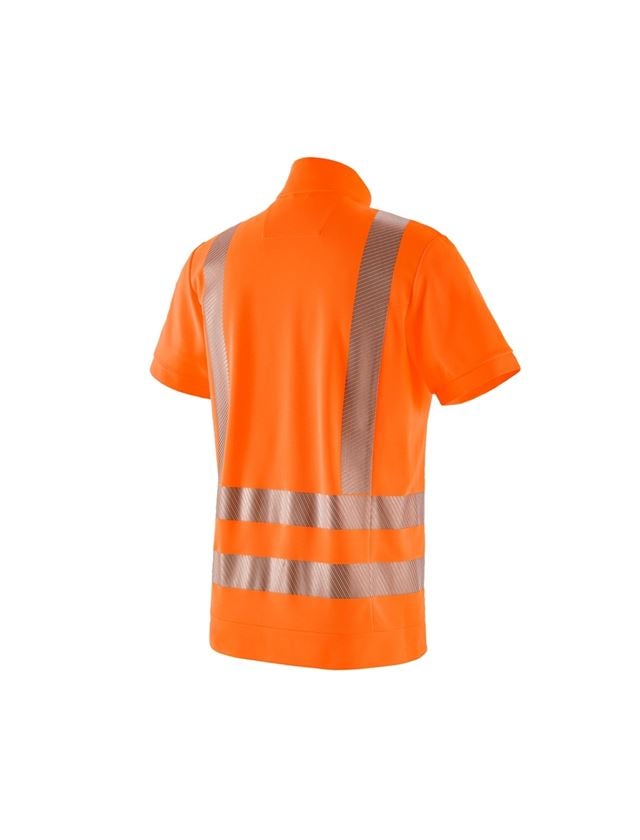 T-Shirts, Pullover & Skjorter: e.s. advarselsfunktion ZIP-T-shirt UV + advarselsorange 1