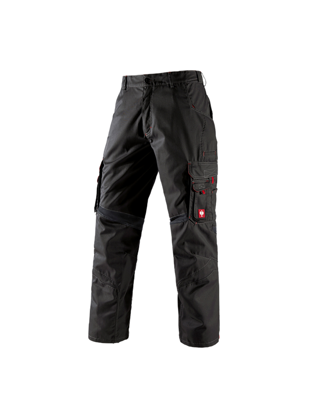 Work Trousers: Trousers e.s.akzent + black/red 1
