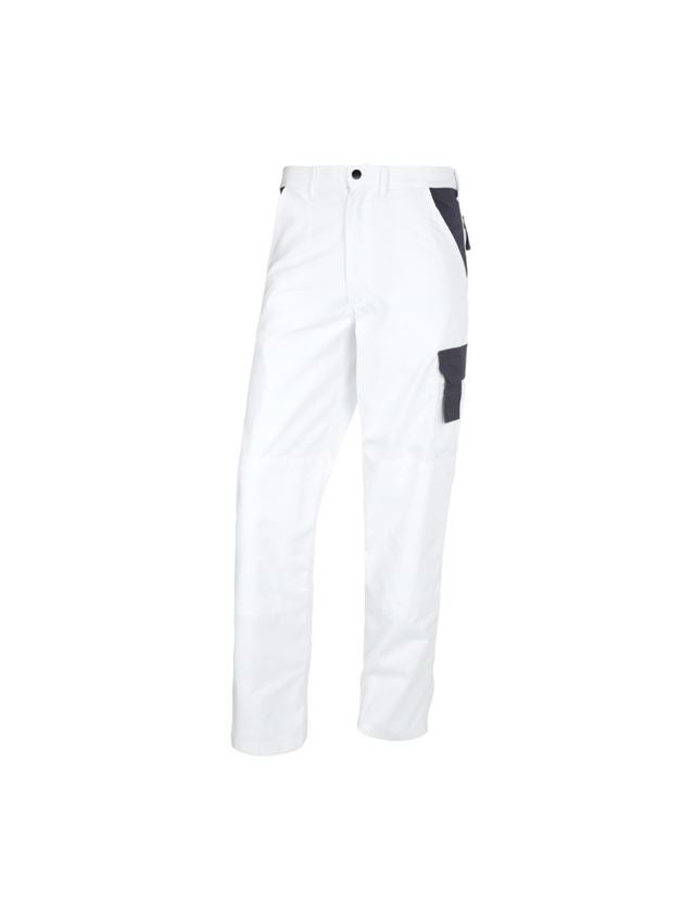 Work Trousers: STONEKIT Trousers Odense + white/grey