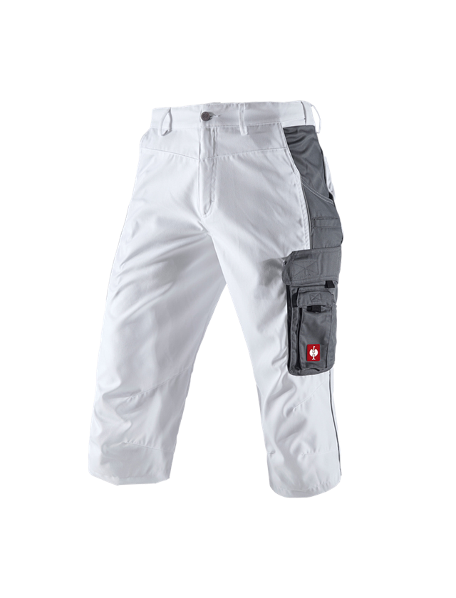 Joiners / Carpenters: e.s.active 3/4 length trousers + white/grey 2