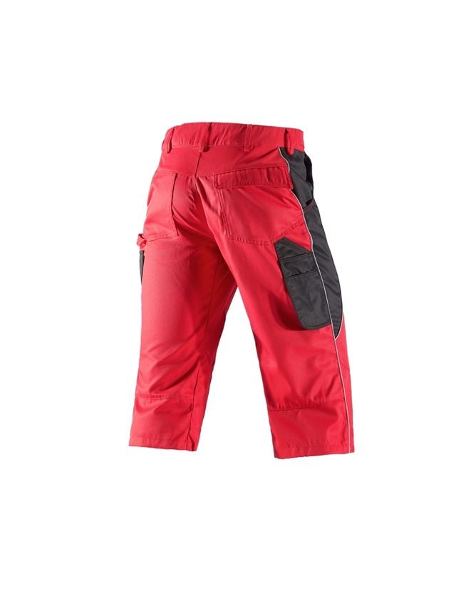 Joiners / Carpenters: e.s.active 3/4 length trousers + red/black 3