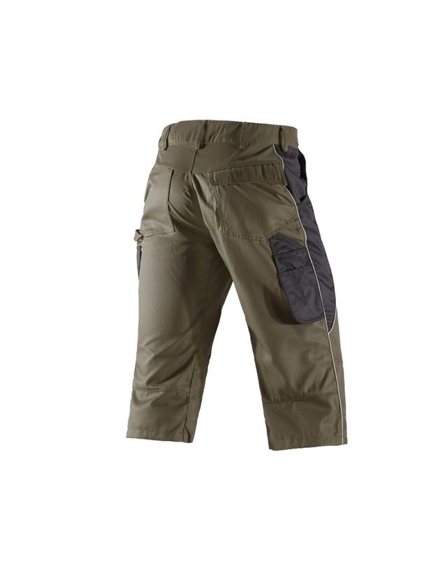 Joiners / Carpenters: e.s.active 3/4 length trousers + olive/black 3