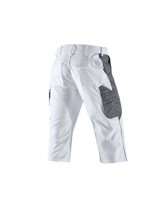 Joiners / Carpenters: e.s.active 3/4 length trousers + white/grey 3