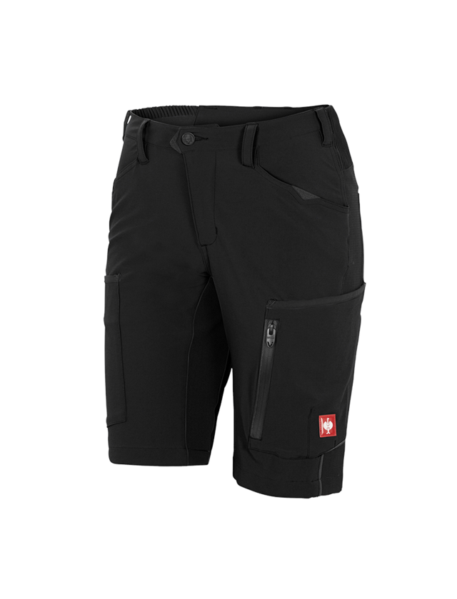 Work Trousers: Shorts e.s.vision stretch, ladies' + black 1
