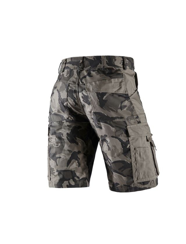 Arbejdsbukser: Shorts e.s.camouflage + camouflage stengrå 3