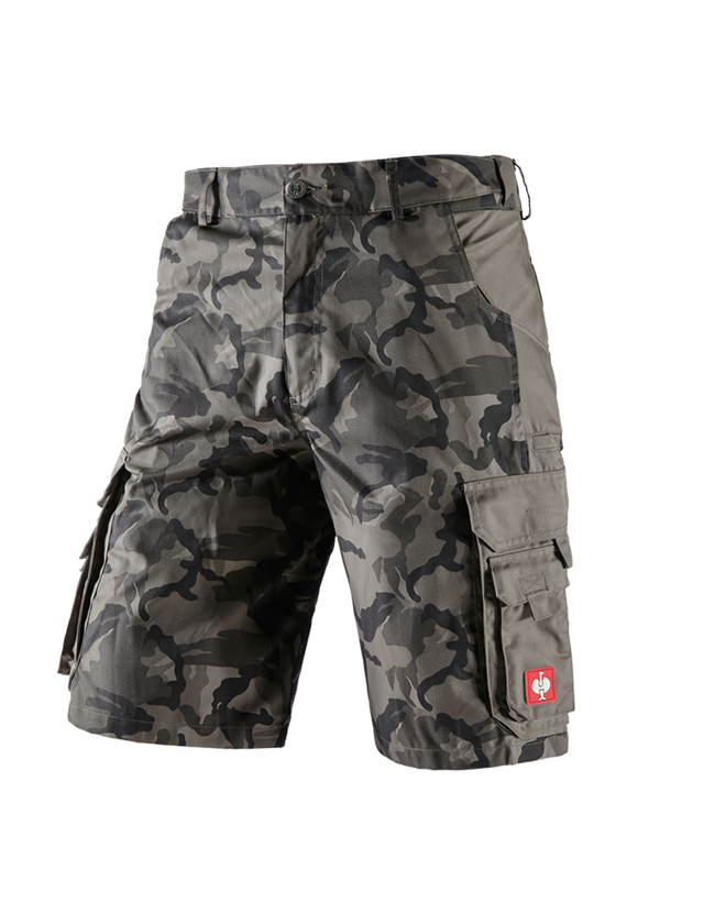 Arbejdsbukser: Shorts e.s.camouflage + camouflage stengrå 2