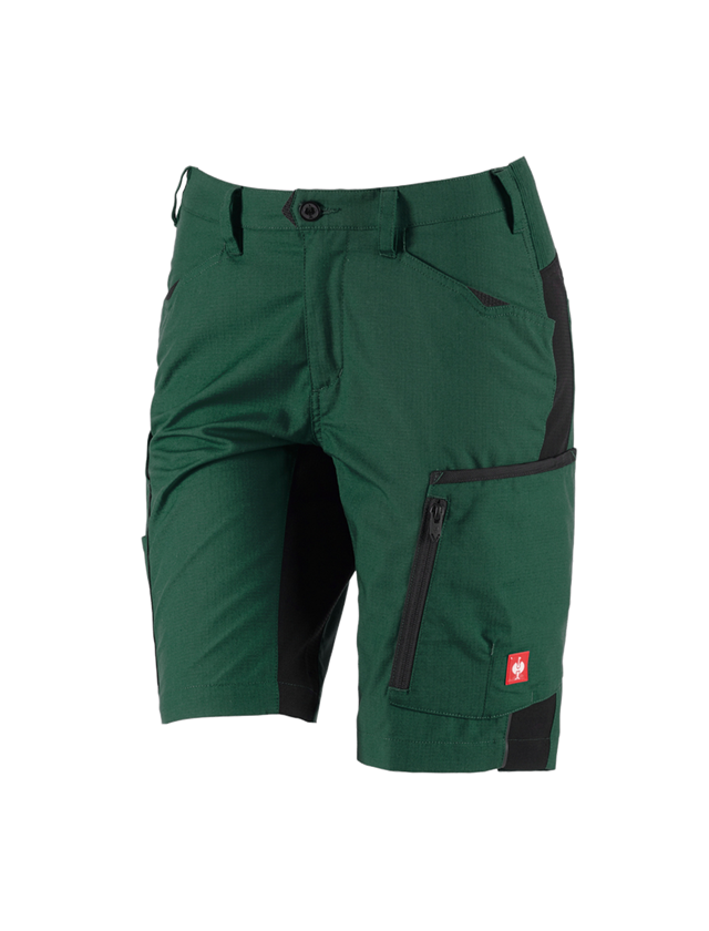 Work Trousers: Shorts e.s.vision, ladies' + green/black 2