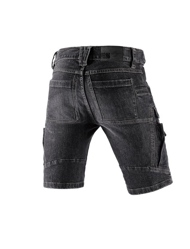Arbejdsbukser: e.s. Cargo Worker jeans-shorts POWERdenim + blackwashed 3