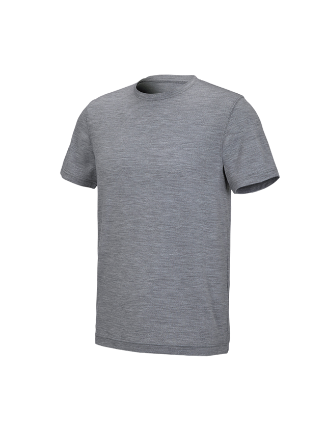 T-Shirts, Pullover & Skjorter: e.s. T-shirt Merino light + gråmeleret 2
