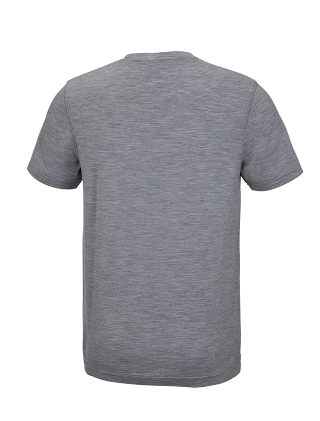 T-Shirts, Pullover & Skjorter: e.s. T-shirt Merino light + gråmeleret 3