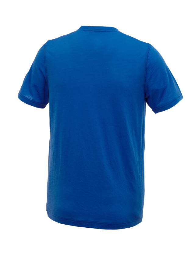T-Shirts, Pullover & Skjorter: e.s. T-shirt Merino light + ensianblå 1