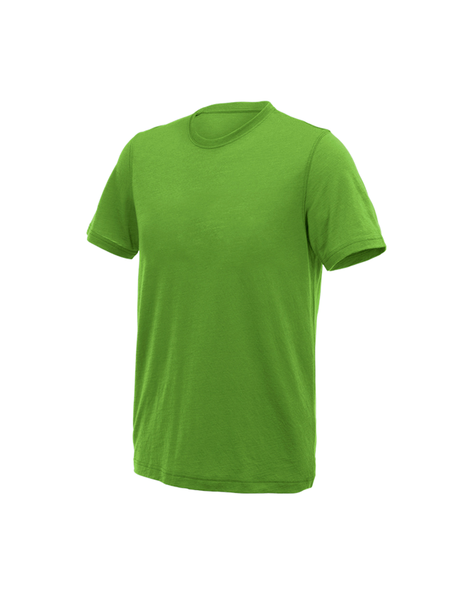 T-Shirts, Pullover & Skjorter: e.s. T-shirt Merino light + havgrøn 2