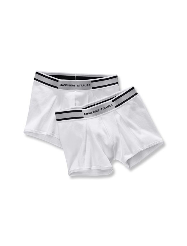Undertøj | Termotøj: e.s. cotton rib bukser, pakke med 2 stk. + hvid+hvid