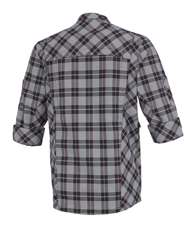 T-Shirts, Pullover & Skjorter: Arbejdsjakke korte ærmer e.s.fusion, herrer + sort/hvid/rød 1