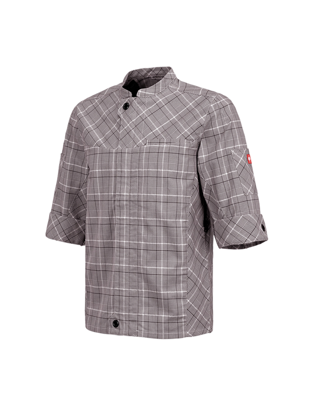 T-Shirts, Pullover & Skjorter: Arbejdsjakke korte ærmer e.s.fusion, herrer + kastanje/hvid