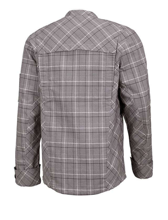 T-Shirts, Pullover & Skjorter: Arbejdsjakke lange ærmer e.s.fusion, herrer + kastanje/hvid 1