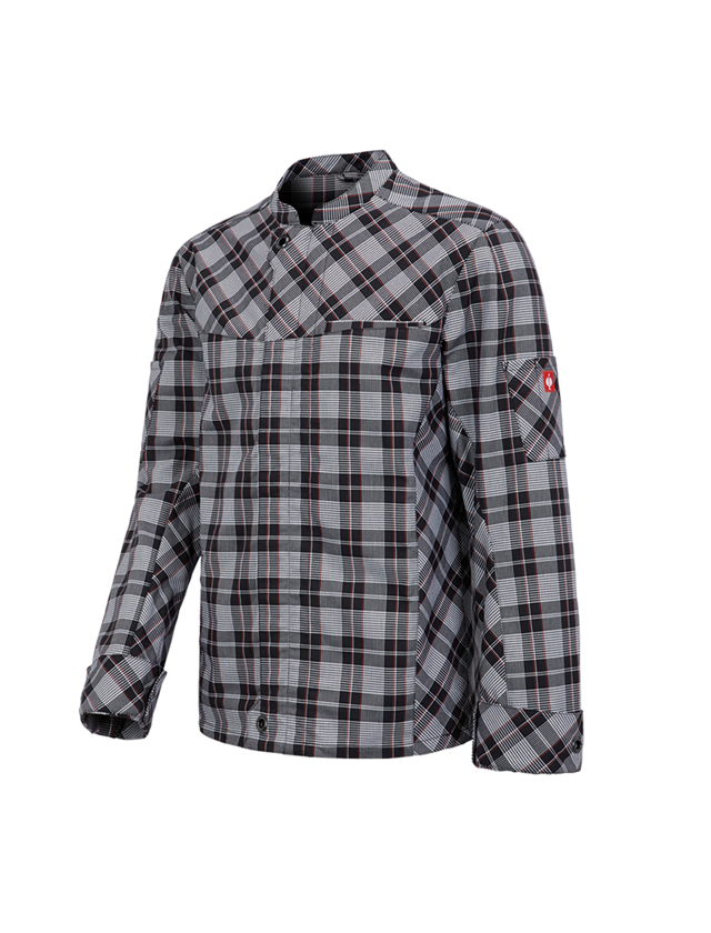 T-Shirts, Pullover & Skjorter: Arbejdsjakke lange ærmer e.s.fusion, herrer + sort/hvid/rød