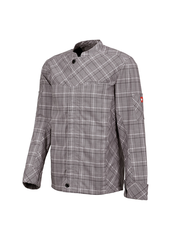 T-Shirts, Pullover & Skjorter: Arbejdsjakke lange ærmer e.s.fusion, herrer + kastanje/hvid