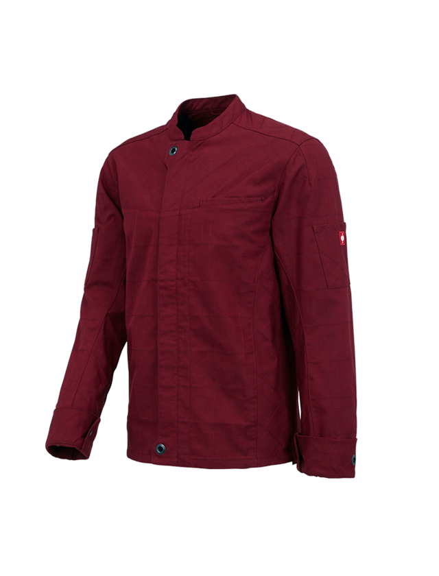 Shirts, Pullover & more: Work jacket long sleeved e.s.fusion, men's + ruby