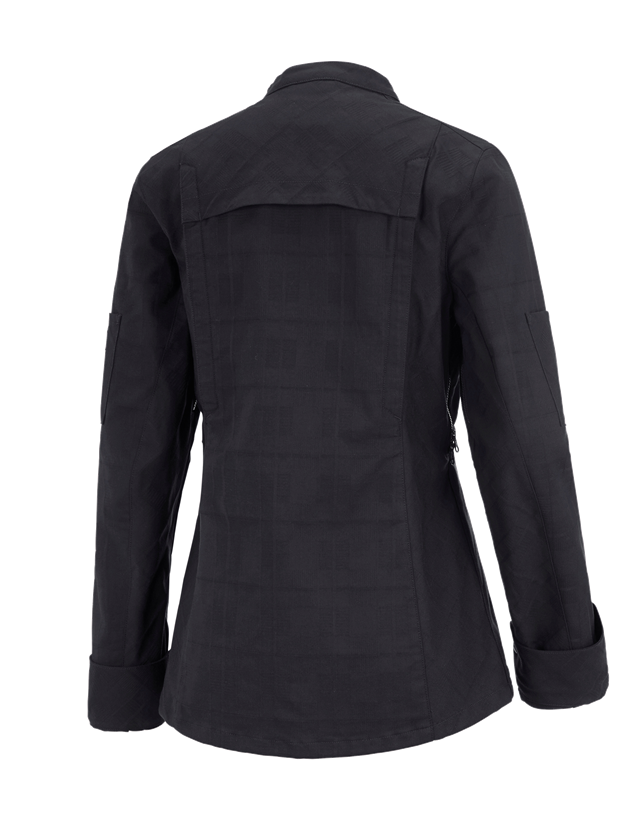 Work Jackets: Work jacket long sleeved e.s.fusion, ladies' + black 1