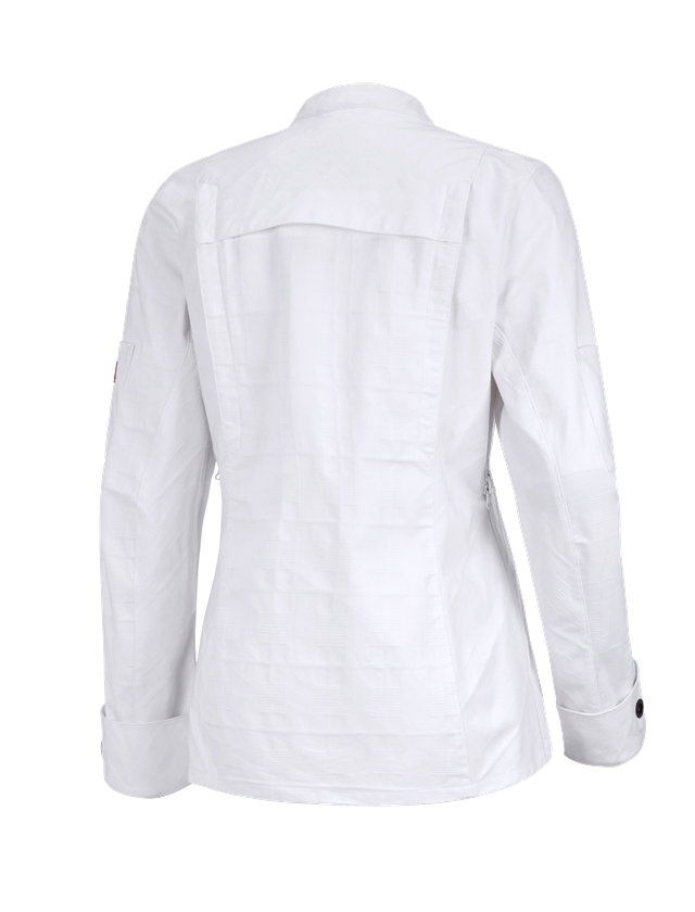 T-Shirts, Pullover & Skjorter: Arbejdsjakke lange ærmer e.s.fusion, damer + hvid 1