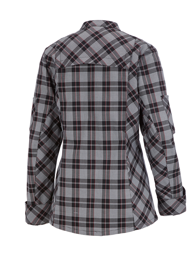 T-Shirts, Pullover & Skjorter: Arbejdsjakke lange ærmer e.s.fusion, damer + sort/hvid/rød 1