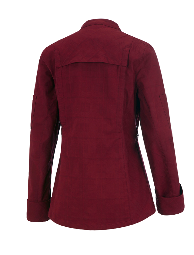 Shirts, Pullover & more: Work jacket long sleeved e.s.fusion, ladies' + ruby 1