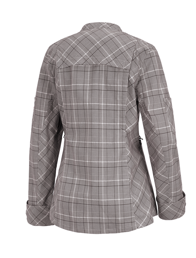 Shirts, Pullover & more: Work jacket long sleeved e.s.fusion, ladies' + chestnut/white 1