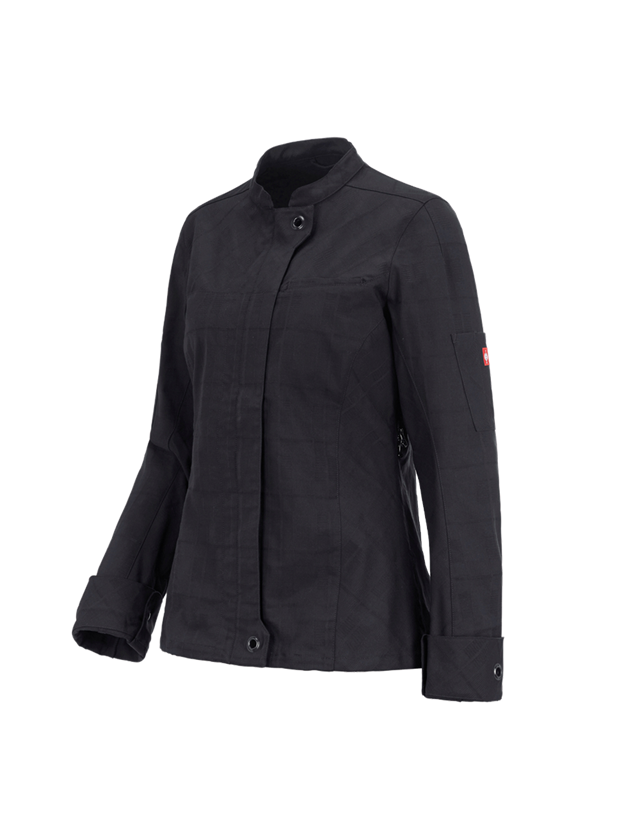 Shirts, Pullover & more: Work jacket long sleeved e.s.fusion, ladies' + black