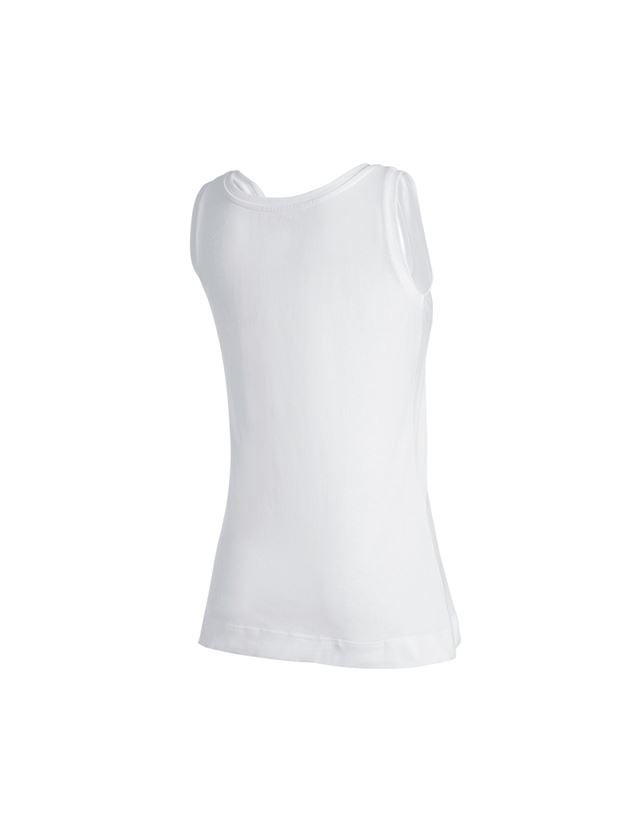 T-Shirts, Pullover & Skjorter: e.s. Tank-Top cotton stretch, damer + hvid 3