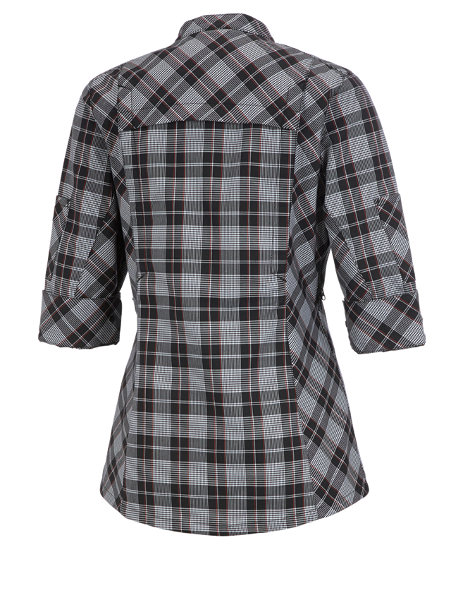 T-Shirts, Pullover & Skjorter: Arbejdsjakke 3/4-ærme e.s.fusion, damer + sort/hvid/rød 1