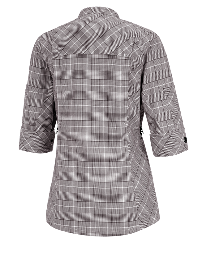 T-Shirts, Pullover & Skjorter: Arbejdsjakke 3/4-ærme e.s.fusion, damer + kastanje/hvid 1